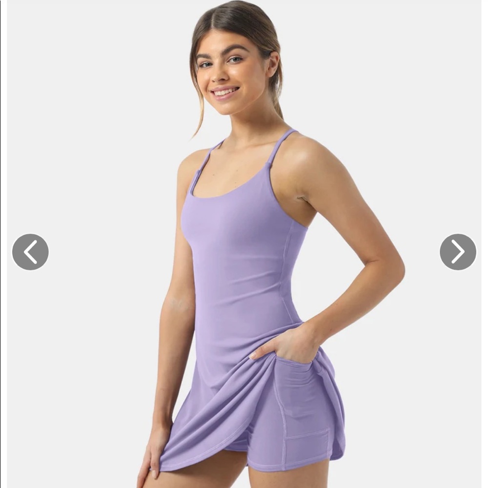 NWT Halara Everyday Cloudful® 2-in-1 Flare Activity Dress-Wannabe